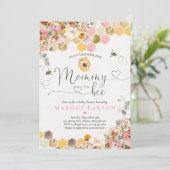 Baby shower van wilde bloemen kaart (Staand voorkant)