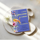 Baby shower van wilde bloemen kaart
