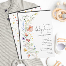 Baby shower van wilde bloemen