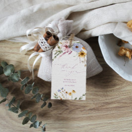 Baby shower van wilde bloemen, Labels voor vetweef Cadeaulabel