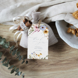 Baby shower van wilde bloemen, Labels voor vetweef Cadeaulabel