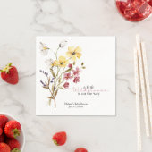 Baby shower van wilde bloemen, luiers servet (Insitu)