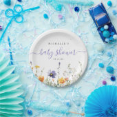 Baby shower van wilde bloemen papieren bordje (Feest)