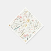 Baby shower van wilde bloemen servet (Hoek)