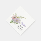 Baby shower van wilde bloemen servet (Hoek)