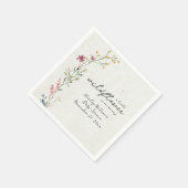 Baby shower van wilde bloemen servet (Hoek)