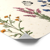  Baby shower van wilde bloemen Welkomstteken Poster (Hoek)