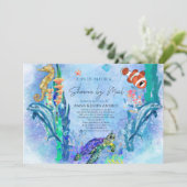 Baby shower van wilde dieren en Zee per post Kaart (Staand voorkant)