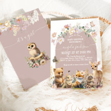 Baby shower van wilde dieren