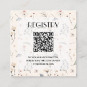 Baby shower van wilde dieren QR-code Informatiekaartje (Voorkant)