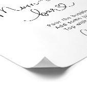 Baby shower van wilde flora en fauna Momosa Poster (Hoek)