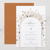 Baby shower van wilde Lijsten Kaart (Voorkant / Achterkant)