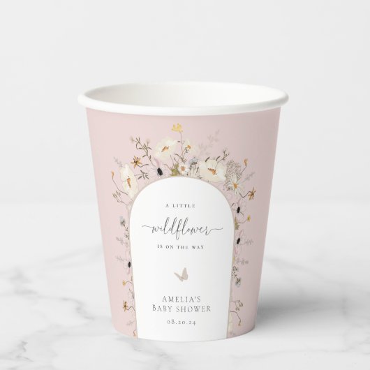 Baby shower van wilde Lijsten Papieren Bekers (Voorkant)