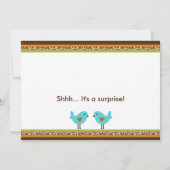 Baby shower van wilde Oerwouden Kaart (Achterkant)