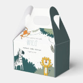 Baby shower van wilde tropische Oerwouden Bedankdoosjes (Achterkant)
