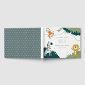 Baby shower van wilde tropische Oerwouden Gastenboek (Volledig)