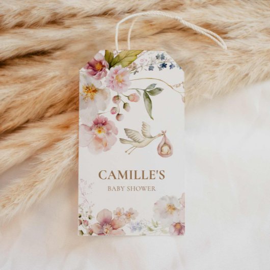 Baby shower van Wildflower Girl Cadeaulabel