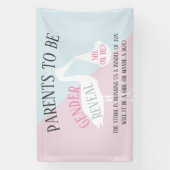 Baby shower van winkel Genderkwesties onthullen pa Spandoek (Verticaal)