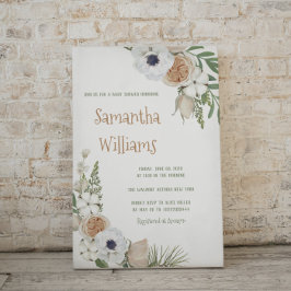 Baby shower van winterfleskatoen kaart