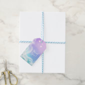 Baby shower van witte Paarse roze ruggegraat Cadeaulabel (Met Touw)