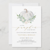 Baby shower van witte pompoen en Herfst uit Grieke Kaart (Voorkant)