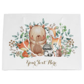 Baby shower van wolkenbossen groot cadeauzakje (Voorkant)