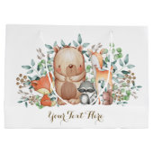 Baby shower van wolkenbossen groot cadeauzakje (Achterkant)