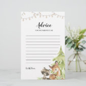 Baby shower van Woodland Advice voor ouders (Staand voorkant)