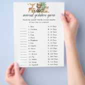 Baby shower van Woodland Animal Gontest Flyer (Hand)