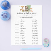 Baby shower van Woodland Animal Gontest Flyer (Enkel)