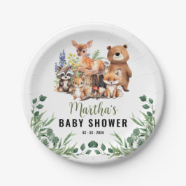 Baby shower van Woodland | Bosdieren Papieren Bordje
