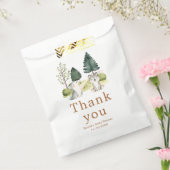 Baby shower van Woodland Wolf Bedankzakje (Gezegeld)