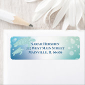 Baby shower van zeeen schildpadden onder het Zee Etiket (Insitu)