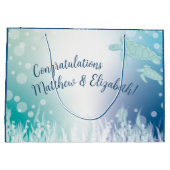 Baby shower van zeeen schildpadden onder het Zee Groot Cadeauzakje (Achterkant)