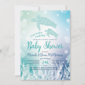 Baby shower van zeeen schildpadden onder het Zee Kaart (Voorkant)