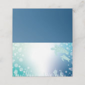 Baby shower van zeeen schildpadden onder het Zee Plaatskaartje (Buitenkant ongevouwen)