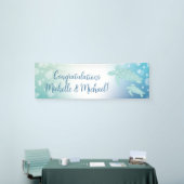 Baby shower van zeeen schildpadden onder het Zee Spandoek (Beurs)