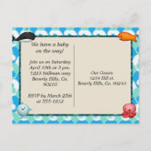 Baby shower van Zeeen Uitnodiging Briefkaart (Achterkant)