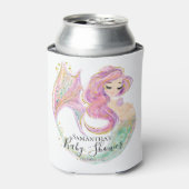 Baby shower van Zeemeermin Blikjeskoeler (Blikje Voorkant)