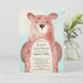 Baby shower van zoete Beren jongens Kaart (Staand voorkant)