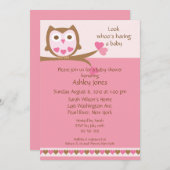 Baby shower van zoete hartsoorten kaart (Voorkant / Achterkant)