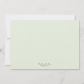 Baby shower van zoete kippen - Groen Kaart (Achterkant)