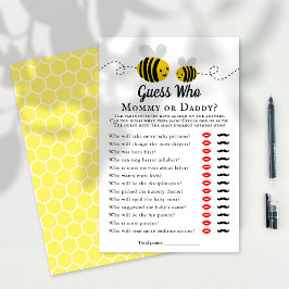 Baby shower van zoete kleine honingbijen raad eens