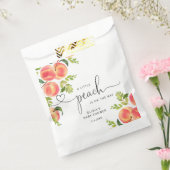 Baby shower van zoete kleine perziken bedankzakje (Gezegeld)