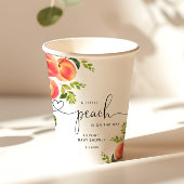 Baby shower van zoete kleine perziken papieren bekers
