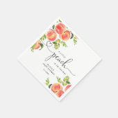 Baby shower van zoete kleine perziken servet (Hoek)