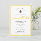 Baby shower van zoete  ouders-tot-bijen kaart (Staand voorkant)