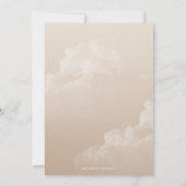 Baby shower van zoete vlokken kaart (Achterkant)