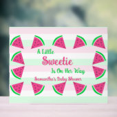 Baby shower van zoete watermeloenen acryl bord (Neutraal)