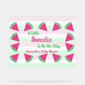 Baby shower van zoete watermeloenen acryl bord (Voorkant)